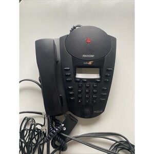 Polycom SoundPoint Pro SE-225 2 Line Professional Conference Phone w/Power Suppl